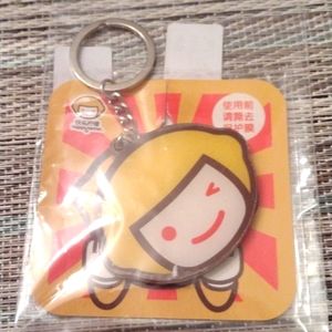 Happy Lemon Keychain